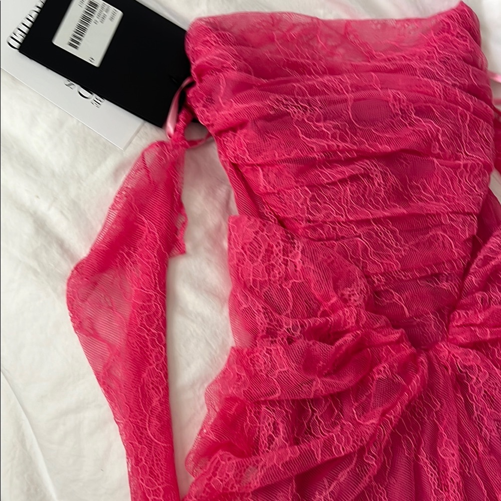 Rhea Costa Kala Dress Raspberry - Picture 7 of 10